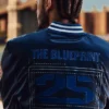 Mitchell and Ness Jay Z The Blueprint x New York Yankees Blue Satin Jacket
