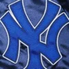 Mitchell and Ness Jay Z The Blueprint x New York Yankees Blue Satin Varsity Jacket