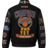 NY Knicks 2026 Champions Black Varsity Jacket Back