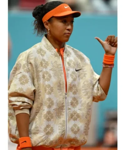 Naomi Osaka Mutua Madrid Open 2026 Nike Printed Bomber Jacket