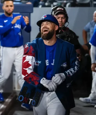 Nathan Lukes Toronto Blue Jays 2025 Home Run Blue Jacket