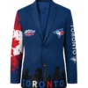 Nathan Lukes Toronto Blue Jays Home Run Blue Jacket