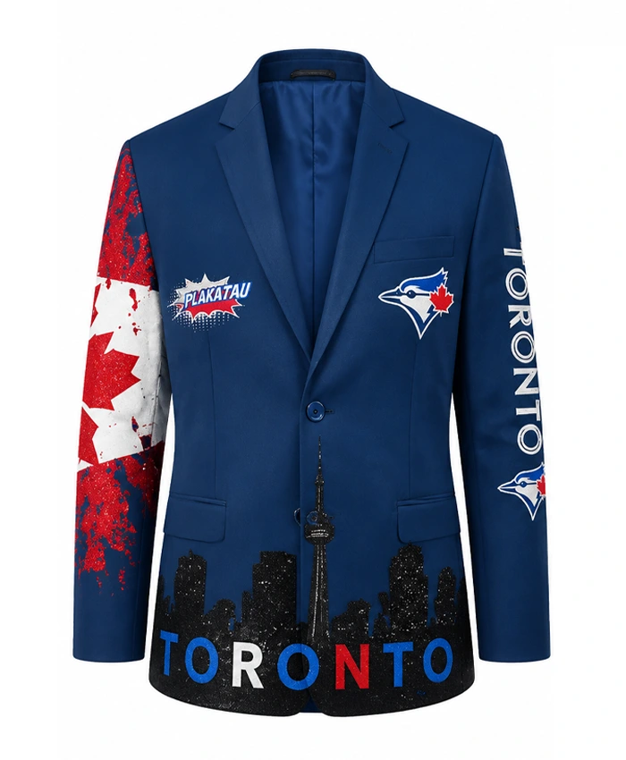 Nathan Lukes Toronto Blue Jays Home Run Blue Jacket
