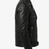 Negan Asymmetrical Belted Leather Jacket