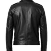Negan Black Asymmetrical Belted Biker Leather Jacket