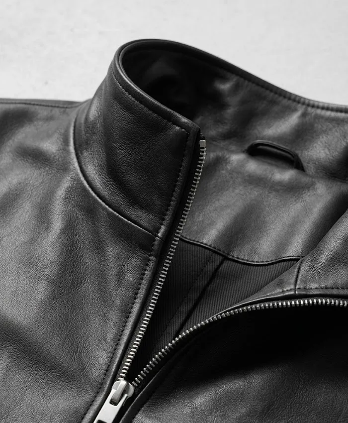 Nemesis Coltrane Wilder Black Leather Jacket For Sale
