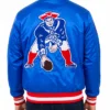New England Patriots Retro Classic Rib Jacket Back View