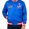 New England Patriots Retro Classic Rib Jacket Front View