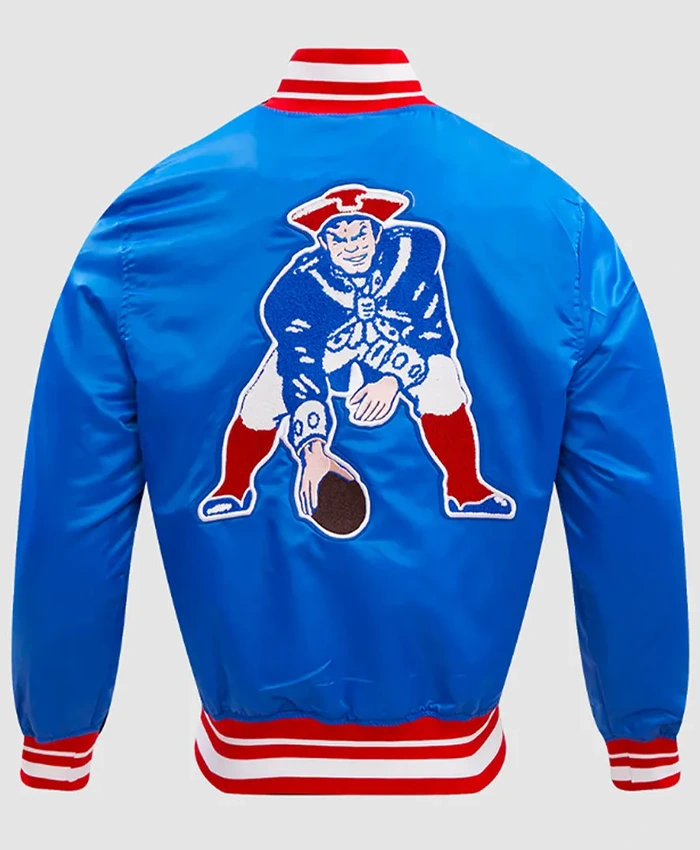 New England Patriots Snap Tab Retro Classic Rib Jacket