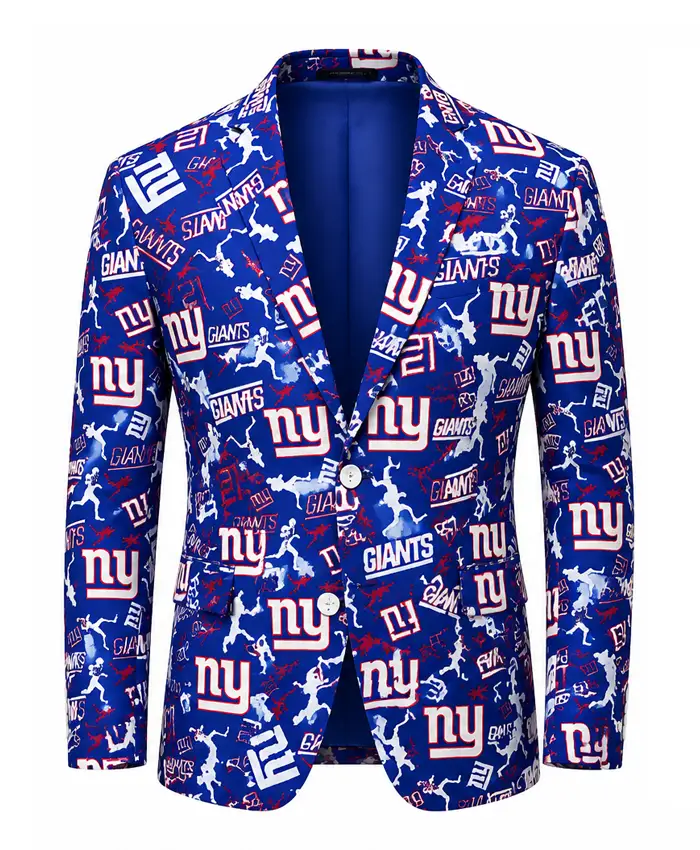 New York Giants Printed Blazer Front