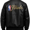 New York Knicks 2026 Champions Leather Jacket Back