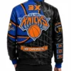 New York Knicks 2026 NBA Champions Vegan Leather Jacket Back