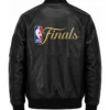New York Knicks FISLL 2026 Champions Leather Jacket Back