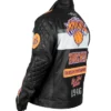 New York Knicks Leather Black Jacket
