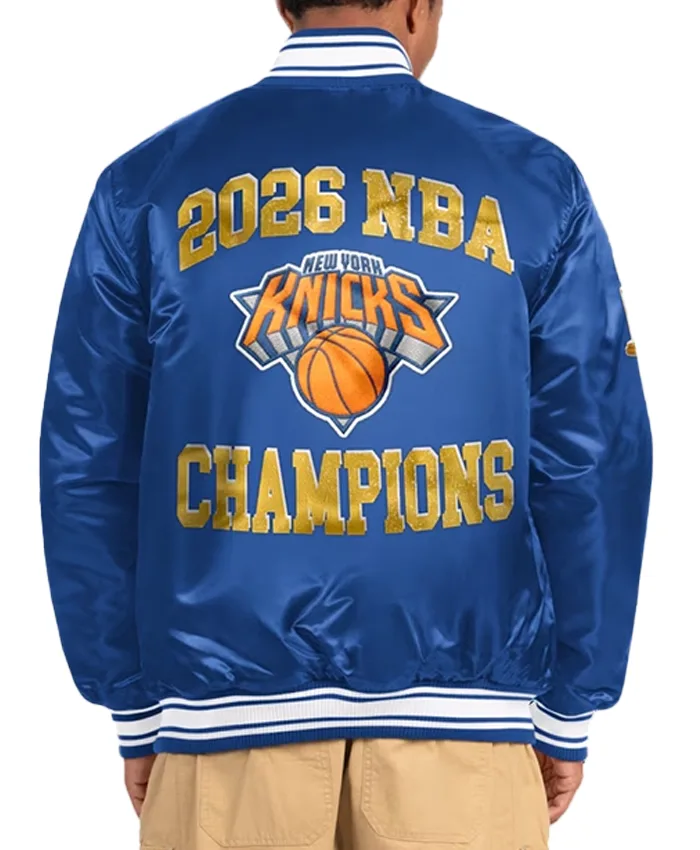 New York Knicks Starter 2026 Varsity Jacket Back