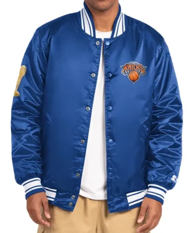 New York Knicks Starter 2026 Varsity Jacket Front