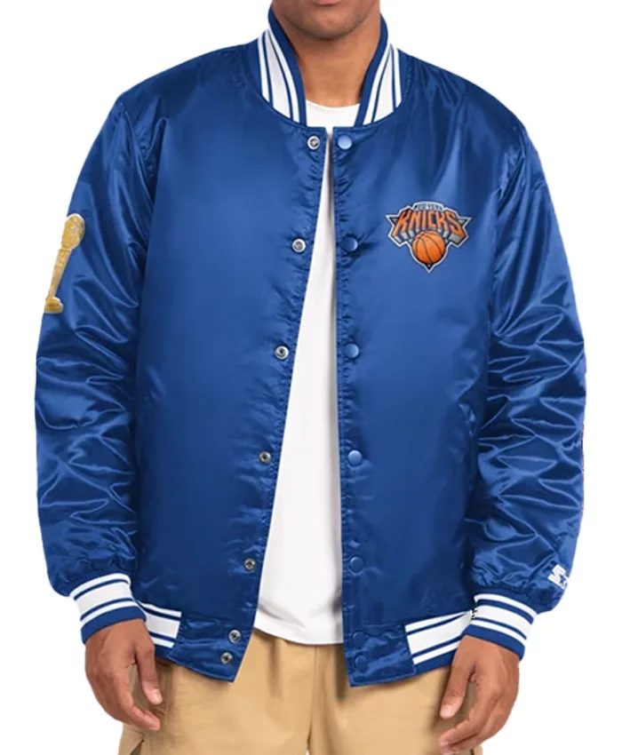New York Knicks Starter 2026 Varsity Jacket Front