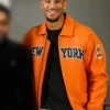 New York Knicks x Avirex x Kith Porsche 911 Orange Jacket Front