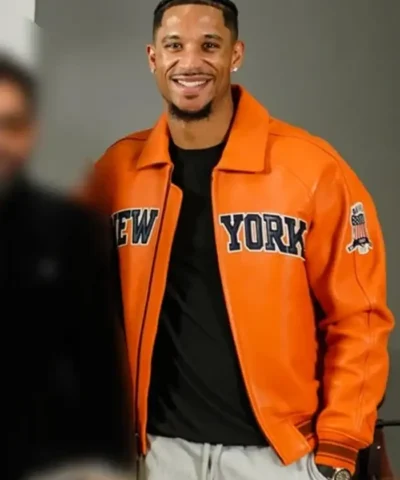 New York Knicks x Avirex x Kith Porsche 911 Orange Jacket Front