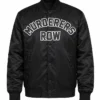 New York Yankees Murderers Row Big Logo Black Full Snap Satin Jacket