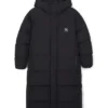 New York Yankees Winter Coat Logo Hood Long Down