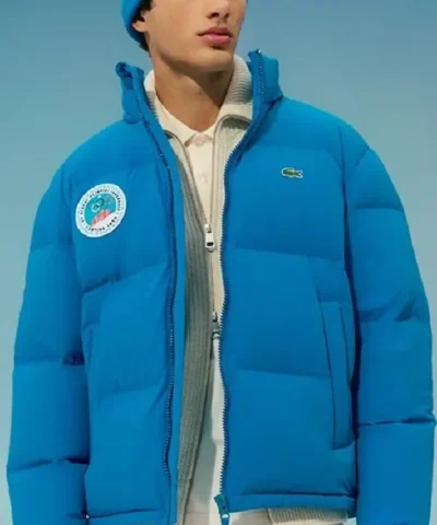 Olympic Heritage Winter Olympics 2026 Series Cortina Blue Parachute Puffer Jacket