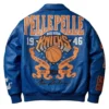 Pelle Pelle x All Star New York Blue Leather Jacket