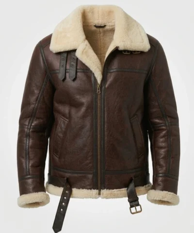 Pilot Flight WWII B3 Brown Bomber Jacket