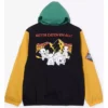 Pokemon Embroidered Patches Color Block Windbreaker Jacket