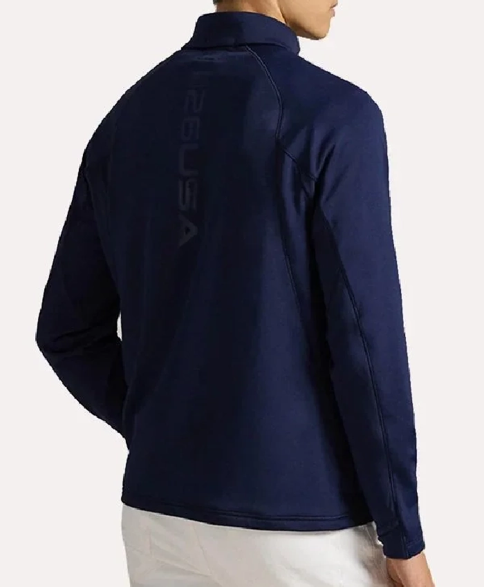 Polo Ralph Lauren Team USA Milano Cortina 2026 Winter Olympics Quarter Zip Navy Jacket