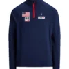 Polo Ralph Lauren Team USA Milano Cortina Winter Olympics Quarter Zip Navy Jacket