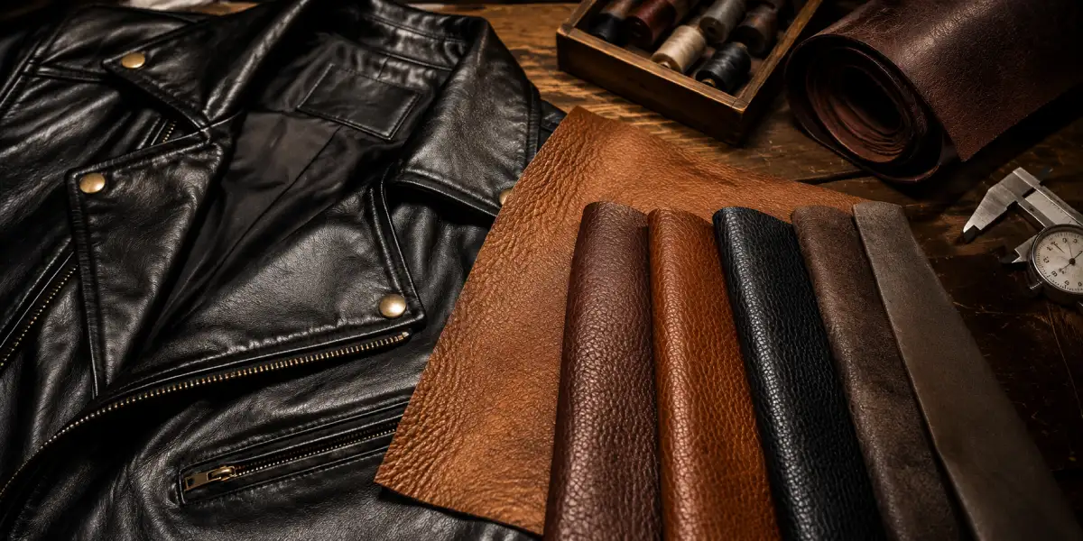 Quality Materials and Leather Types of leather jacket