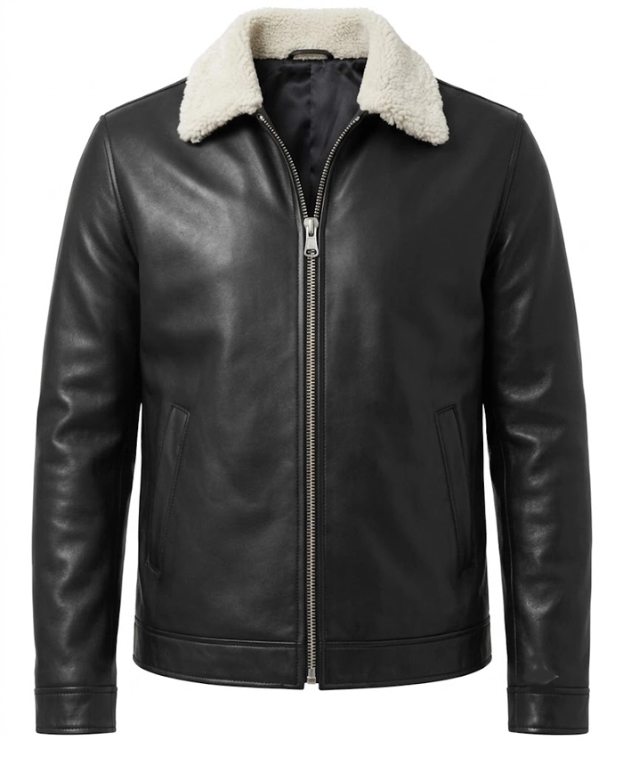 Ravion Black Leather Jacket