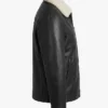Ravion Black Shearling Leather Jacket