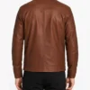 Remy brown Leather Jacket