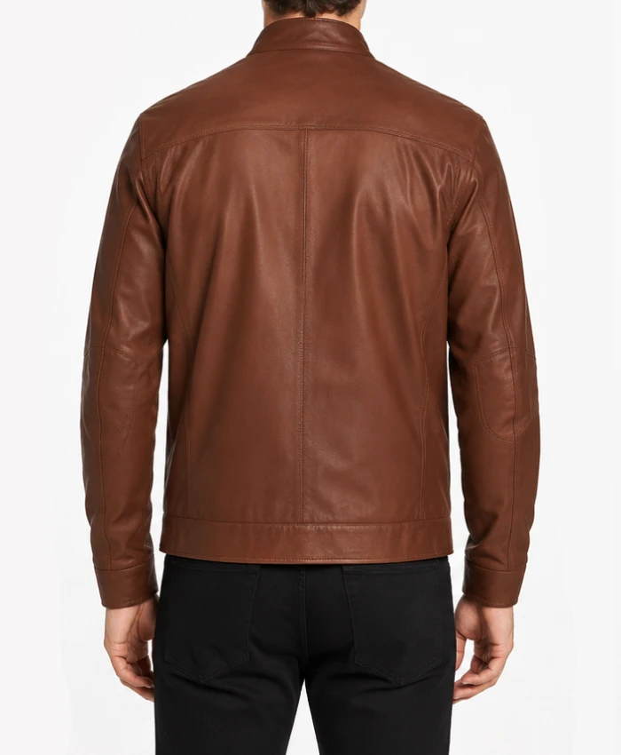 Remy brown Leather Jacket