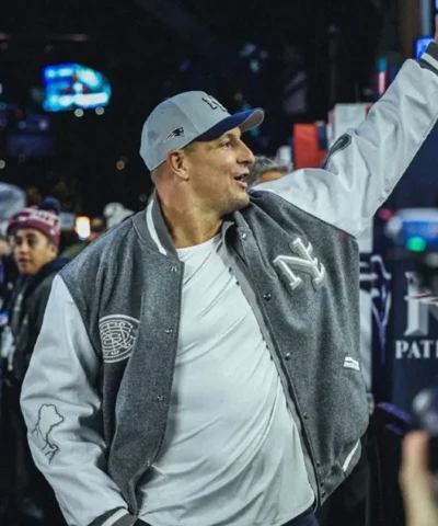 Rob Gronkowski New England Patriots Varsity Jacket Front