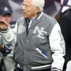 Robert Kraft Patriots Varsity Jacket Closeup