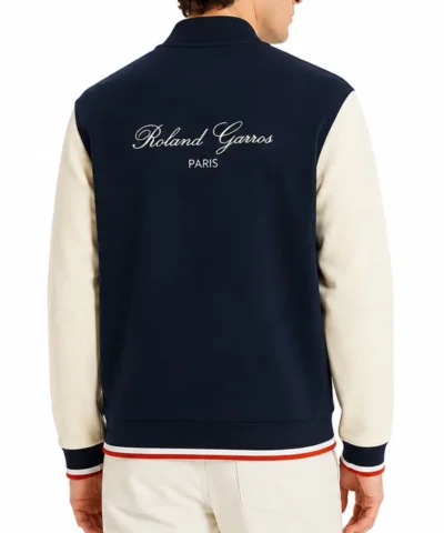 Roland-Garros Paris Heritage Blue Bomber Jacket Back