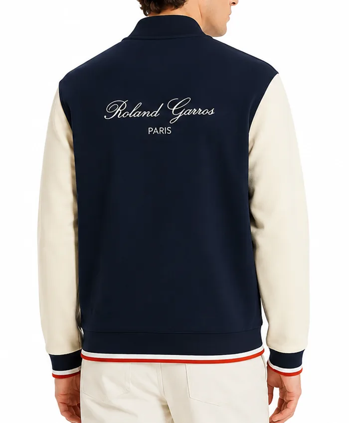 Roland-Garros Paris Heritage Blue Bomber Jacket Back