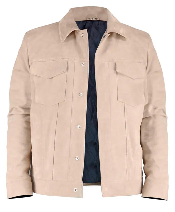 Ryan Seacrest American Idol Beige Suede Jacket 1