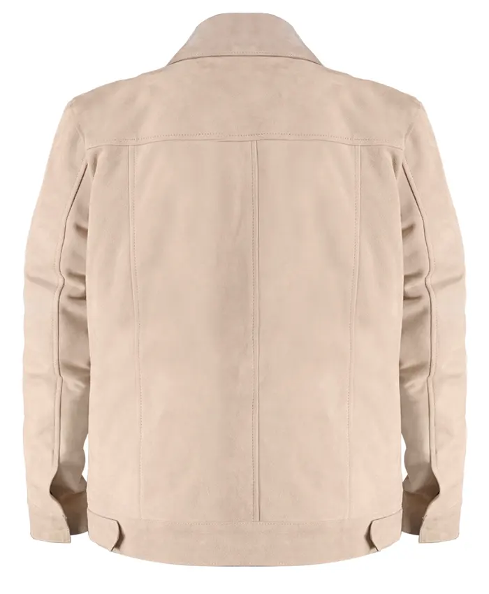 Ryan Seacrest American Idol Beige Suede Jacket Back