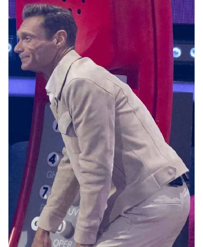 Ryan Seacrest American Idol Beige Suede Jacket For Sale
