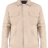 Ryan Seacrest American Idol Beige Suede Jacket Front 1