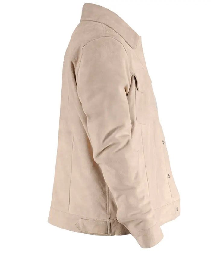Ryan Seacrest American Idol Beige Suede Jacket Right