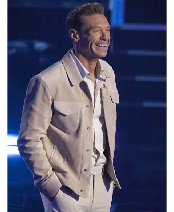 Ryan Seacrest American Idol Beige Suede Jacket