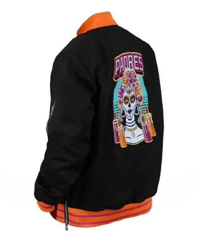 San Diego Padres Nike 2026 City Connect Bomber Jacket left back