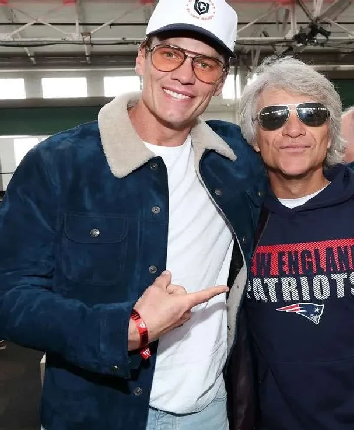 San Francisco 2026 Super Bowl Party Tom Brady Shearling Trucker Jacket