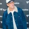 San Francisco 2026 Super Bowl Party Tom Brady Suede Shearling Trucker Jacket