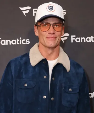 San Francisco 2026 Super Bowl Party Tom Brady Suede Trucker Jacket